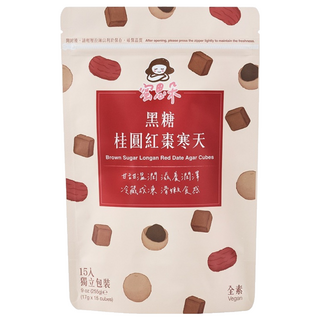 蜜思朵 NEW!黑糖桂圓紅棗寒天, 15顆, 17g, 1袋