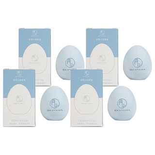 OKAYAMA 岡山 硅藻土吸溼防潮 冰箱/鞋櫃多功能除臭蛋, 100g, 4個