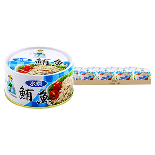 同榮 水煮鮪魚 煙仔虎風味, 180g, 12罐