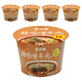 維力 手打麵 辣味噌牛肉風味 105g, 5入