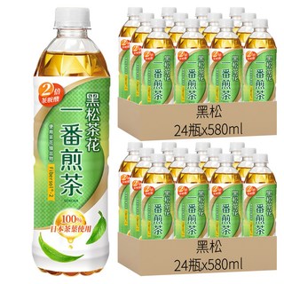黑松茶花 一番煎茶, 580ml, 48瓶