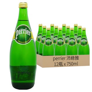 perrier 沛綠雅 氣泡天然礦泉水, 750ml, 12瓶