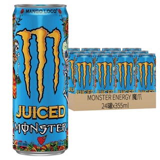 MONSTER ENERGY 魔爪 芒果狂歡碳酸能量飲料, 355ml, 24罐