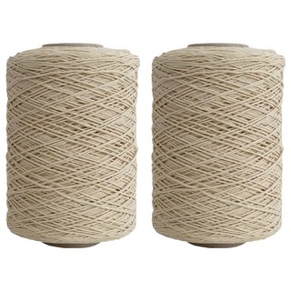 Dong Bang 18股色紗編織棉線, 334淺稻草色, 2件