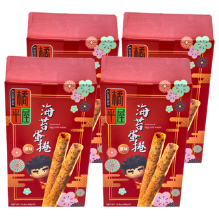 橘平屋 海苔蛋捲禮盒, 原味, 300g, 4盒