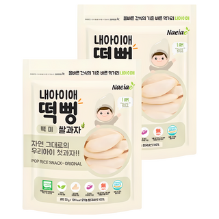 Naeiae 韓國嬰幼兒米餅 原味, 30g, 2包