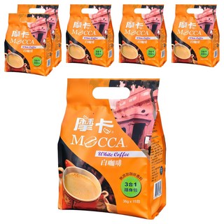 MOCCA 摩卡 三合一白咖啡, 36g, 15條, 6袋