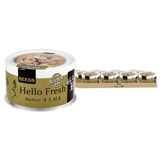 惜時 Hello Fresh 好鮮原汁湯罐 貓副食罐頭, 清蒸鯖魚, 80g, 24罐