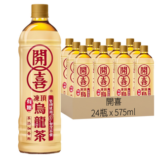 開喜 凍頂烏龍茶 有糖, 575ml, 24瓶