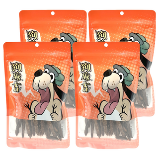 狗麻吉 寵物零食, 4包, 牛筋條, 90g