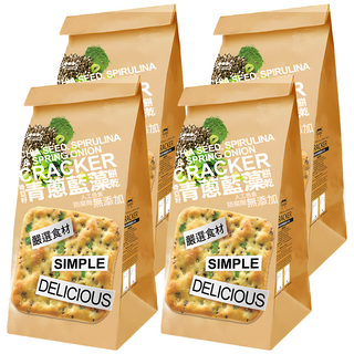 SUNFRIEND 奇亞籽青蔥藍藻餅乾, 180g, 4個