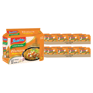 Indomie 營多麵 珍饌系列 蒜香極品炒麵, 特調香料，提升大蒜比例，含獨立醬包, 60包