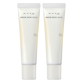 KATE 凱婷 台灣公司貨 零瑕肌密雪耀光校色乳 30g, 雪耀明黃, 2件