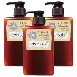 thetsaio 機植之丘 四方雲 逆時撫紋乳液，含機橄欖葉萃取物，抗氧化，修護肌膚, 280ml, 3瓶