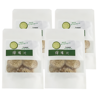 水里鄉農會 檸檬片 無添加色素 無籽檸檬片, 60g, 4包