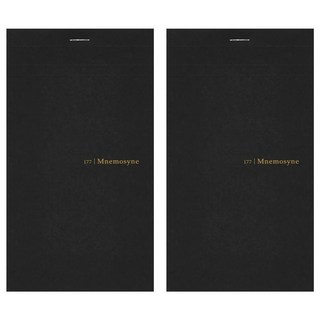 maruman MNEMOSYNE 速記方格筆記冊/分頁長型, 可撕線設計, MAR N177A, 2本