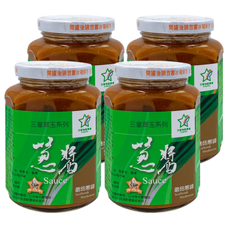 三星地區農會 翠玉蔥醬 蘑菇, 380g, 4罐