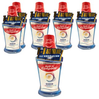 Colgate 高露潔 全效含氟漱口水 薄荷清新, 500ml, 6瓶