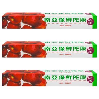 南亞 保鮮PE膜 家庭用, 30cm, 60m, 3盒
