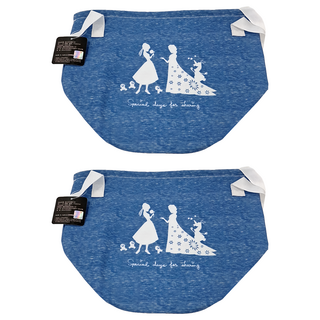 收納王妃 迪士尼收納系列 冰雪收納桶 26 x 23cm, 藍色剪影, 2個