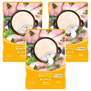 RIVERD REPUBLIC 貓咪用原味鮮肉餐包, 雞肉, 40g, 3包