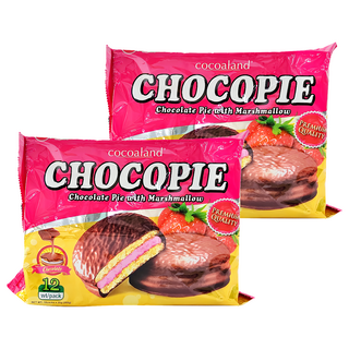 cocoaland 巧克力風味派（草莓味）, 300g (12入), 2袋