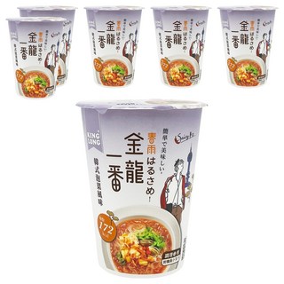 金龍一番 韓式泡菜杯冬粉，附贈精美小叉子, 6入