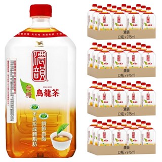 濃韻 烏龍茶, 使用阿里山烏龍茶, 濃韻有味, 975ml, 48瓶
