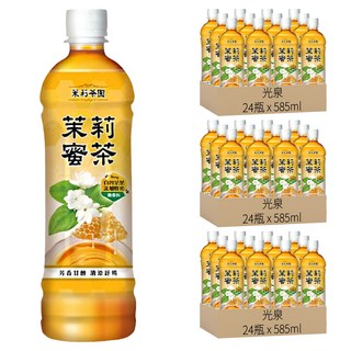 光泉茉莉茶園蜜茶, 香純蜂蜜茉莉花清香, 585ml, 72瓶