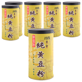 御復珍 純黃豆粉 細緻研磨 無沙沙口感 嚴選非基改黃豆 無添加, 400g, 6罐