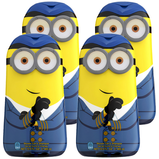 AIR-VAL 2合1沐浴洗髮精小小兵, 400ml, 4瓶