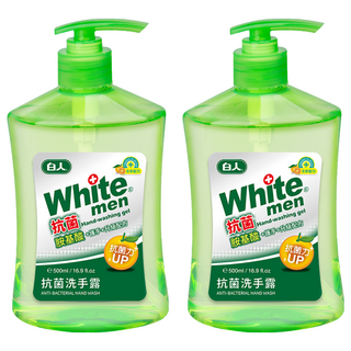 白人 抗菌洗手露 500ml｜溫和不刺激 清潔護膚 家庭號, 2件