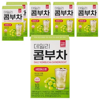 Danongwon 乳酸菌康普茶 麝香葡萄, 6盒, 10包, 5g