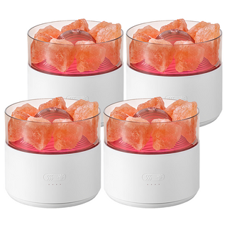 ANTIAN 水晶鹽香薰機 LED燈 加濕 WX813, 白色, 200ml, 4個