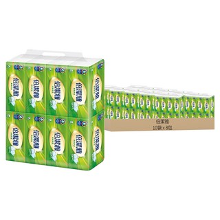 倍潔雅 抽取式衛生紙 細柔蝶紋 柔軟舒適 全新升級 100抽, 8包, 10袋