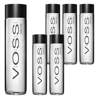 VOSS 芙絲 挪威天然礦泉水 玻璃瓶裝 800ml，蟬連2年全球前10大好水第1名, 6瓶
