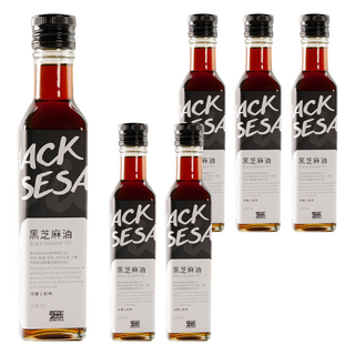 東和製油 黑芝麻油, 嚴選黑芝麻 冷壓初榨 無防腐劑, 250ml, 6瓶