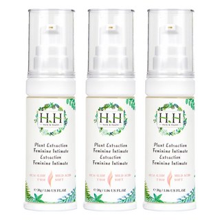 HH 草本新淨界 私密植萃美白緊緻凝露, 法國雙重緊實配方 提升肌膚緊緻度, 30g, 3瓶