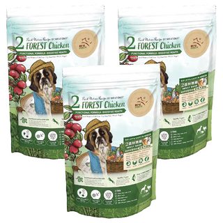 REAL POWER 瑞威 全犬2號 大顆粒 乾飼料, 森林燉雞, 500g, 3包