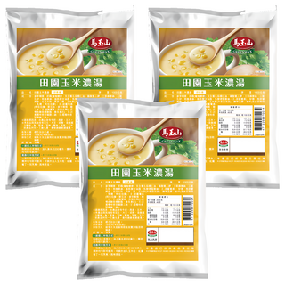 馬玉山 田園玉米濃湯, 1kg, 3個