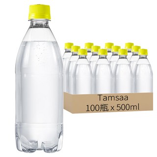 Tamsaa 無標籤氣泡水 檸檬風味, 500ml, 100瓶