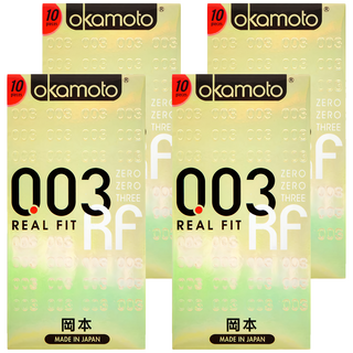 okamoto 岡本 003 REAL FIT 貼身極薄保險套 口徑52mm, 10入, 4盒
