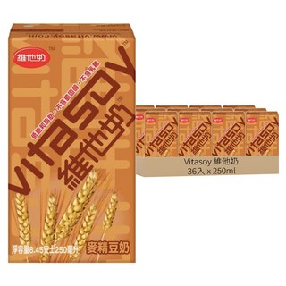 Vitasoy 維他奶 麥精豆奶 (六包裝), 250ml, 36入