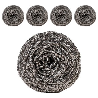 H.A.C 不鏽鋼清潔鋼絲球 紮實緊密 不易鬆脫 好刷耐用, 1個, 5個