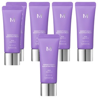 MISSHA 台灣公司貨 完美遮瑕BB霜 SPF50+ PA++++, NO.23 自然色, 20ml, 6條
