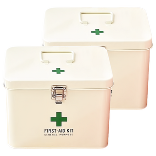 PALMART 象牙色MEDICO急救箱 一般用途, 2個