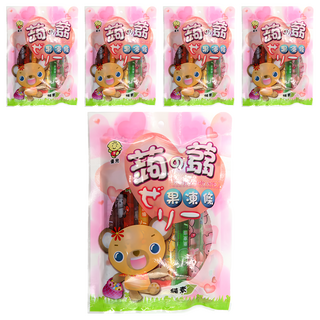 優兒 蒟蒻果凍條 綜合口味, 300g, 5袋