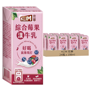 KLIM 克寧 綜合莓果漾牛乳, 198ml, 24瓶