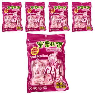 室飄香 香氛防蟲錠 和紙便利包 玫瑰, 300g, 5包