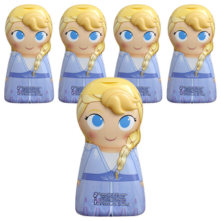 AIR-VAL Frozen Elsa 艾莎 2合1沐浴洗髮精 400ml 迪士尼經典動畫 甜甜花果香 溫和清潔, 5瓶